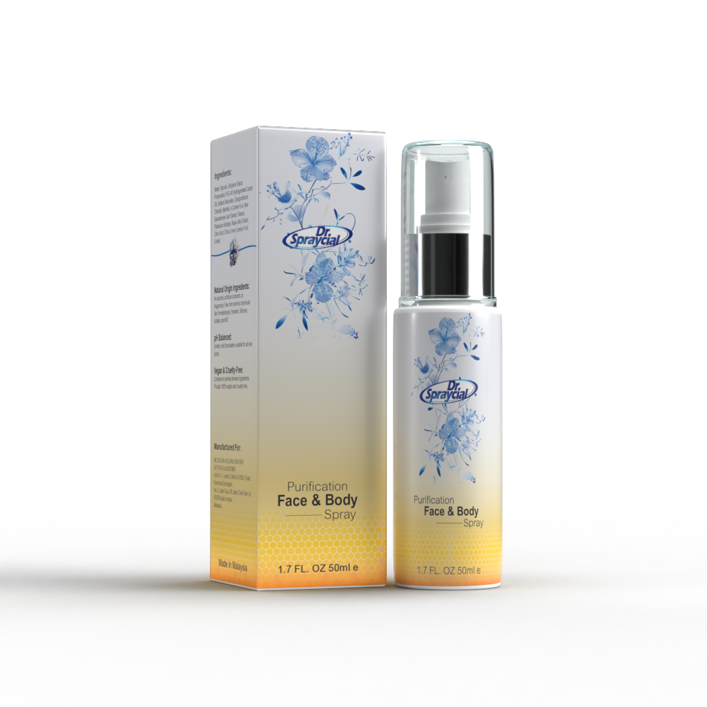 Dr Spraycial 包装盒和瓶子